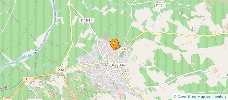 localisation de l'entreprise SCI KSAM à MONTAGNAC