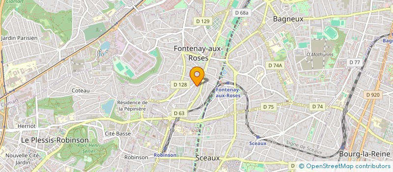 localisation de l'entreprise SCI KSAS  FONTENAY-AUX-ROSES