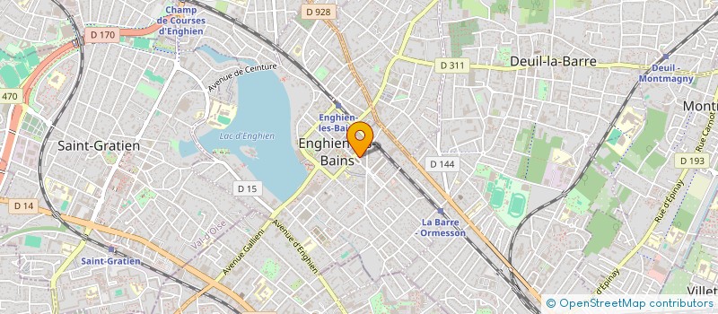 localisation de l'entreprise SCI KSD ENGHIEN  ENGHIEN-LES-BAINS