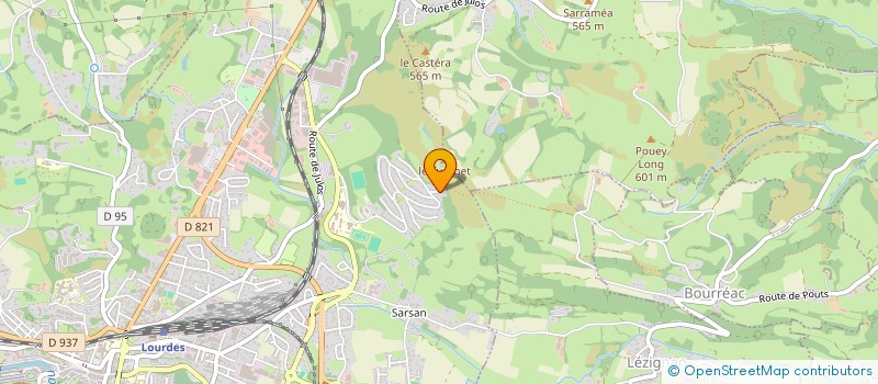 localisation de l'entreprise SCI KSI  LOURDES