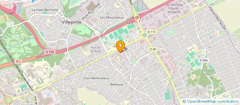 localisation de l'entreprise SCI KSM à VILLEPINTE