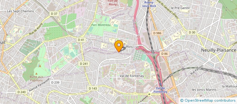 localisation de l'entreprise SCI KSN.HM à MONTREUIL