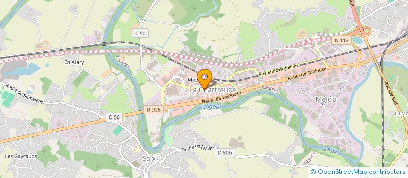 localisation de l'entreprise SCI KSO  CASTRES