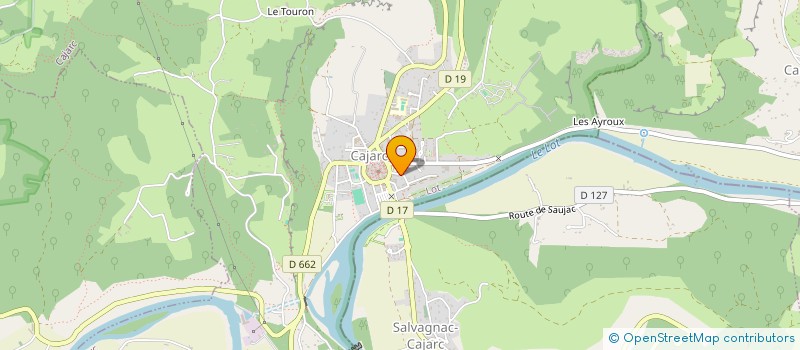 localisation de l'entreprise SCI KSOO  CAJARC