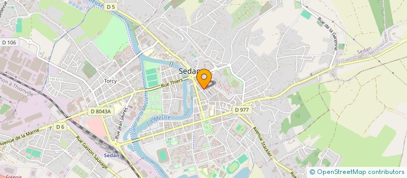 localisation de l'entreprise SCI KST  SEDAN