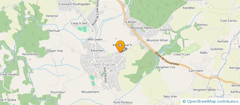 localisation de l'entreprise SCI KST  SAINT-EVARZEC