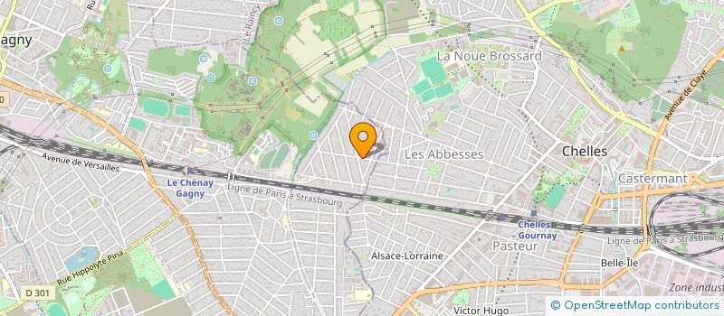 localisation de l'entreprise SCI KST à GAGNY