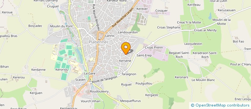 localisation de l'entreprise SCI KSTEL BREST  PLABENNEC