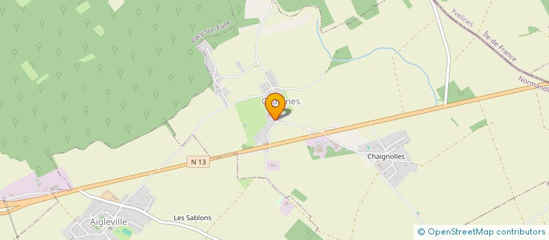 localisation de l'entreprise SCI KTE  CHAIGNES