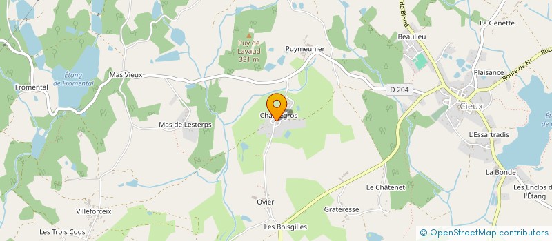 localisation de l'entreprise SCI KTY  CIEUX