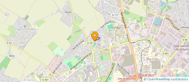 localisation de l'entreprise SCI KUB à CAEN