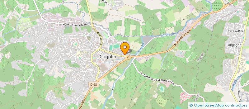 localisation de l'entreprise SCI KUBLAI KHAN à COGOLIN