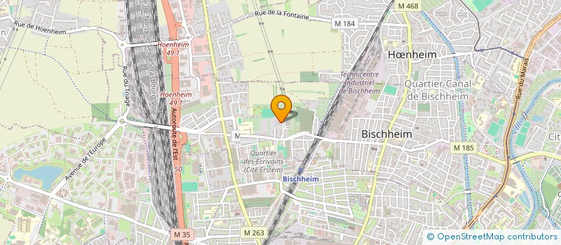 localisation de l'entreprise SCI KUBLER  BISCHHEIM