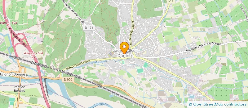 localisation de l'entreprise SCI KUGA  CAUMONT-SUR-DURANCE