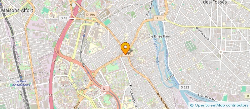 localisation de l'entreprise SCI KUK à CRETEIL