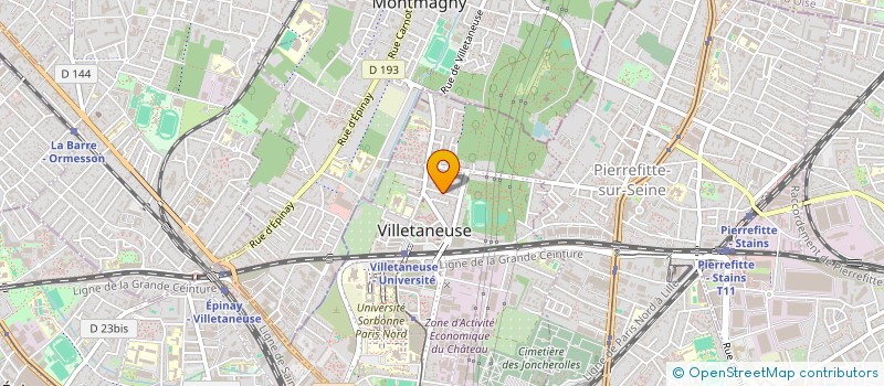 localisation de l'entreprise SCI KUMSAL  VILLETANEUSE