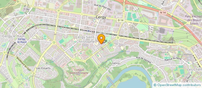 localisation de l'entreprise SCI KUNTHEA DE LILA  CERGY