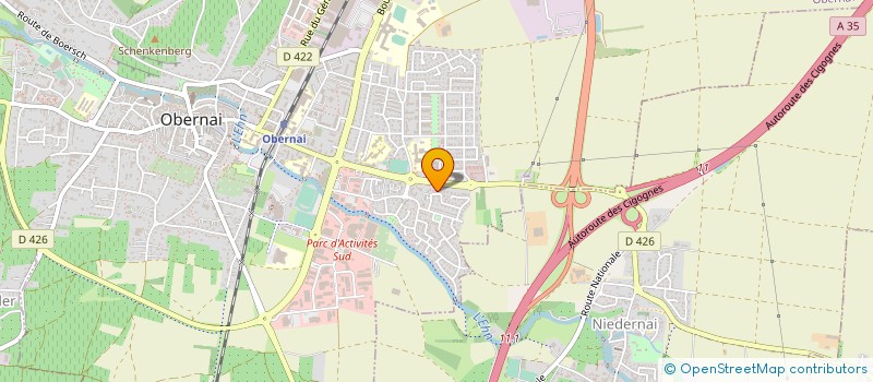 localisation de l'entreprise SCI KUNTZMANN à OBERNAI