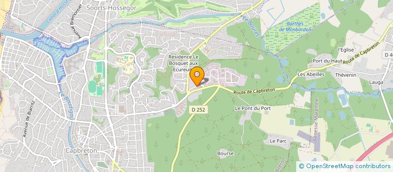 localisation de l'entreprise SCI KUNU  CAPBRETON