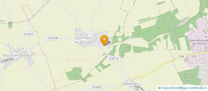 localisation de l'entreprise SCI KUONAN à LA CHAPELLE-FORAINVILLIERS