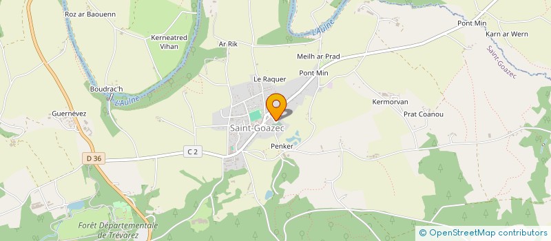 localisation de l'entreprise SCI KURA ORA  SAINT-GOAZEC