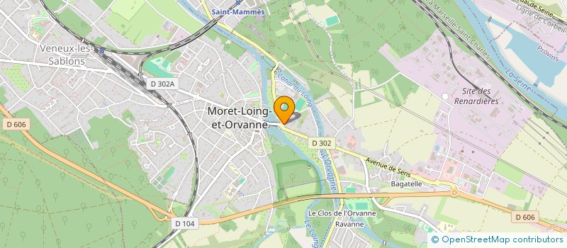 localisation de l'entreprise SCI KURAL  MORET-LOING-ET-ORVANNE