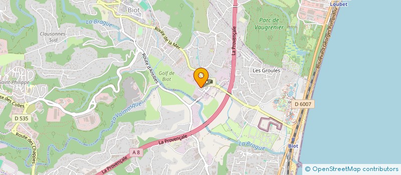 localisation de l'entreprise SCI KUVI  BIOT