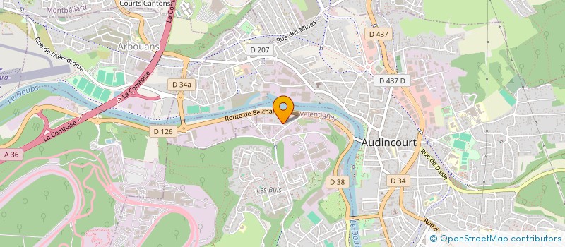 localisation de l'entreprise SCI KUZUCU  VALENTIGNEY