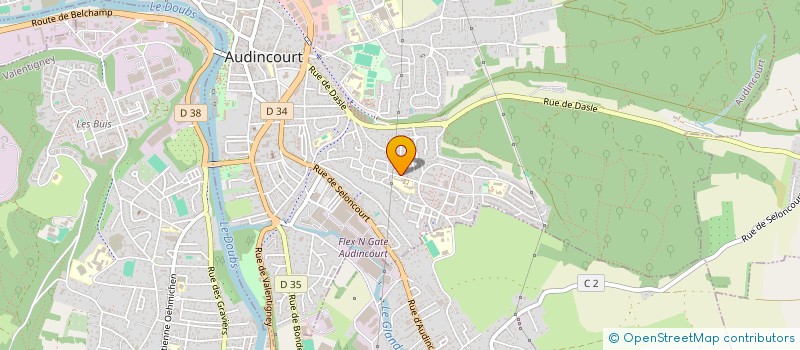 localisation de l'entreprise SCI KUZUCU  AUDINCOURT