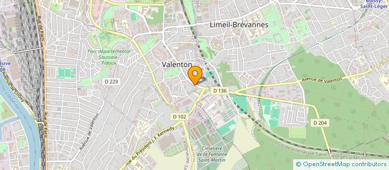 localisation de l'entreprise SCI KV IMMOBILIARE à VALENTON
