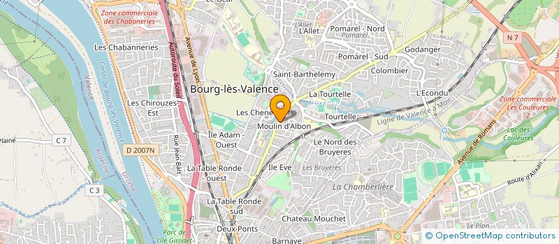 localisation de l'entreprise SCI KVH  BOURG-LES-VALENCE