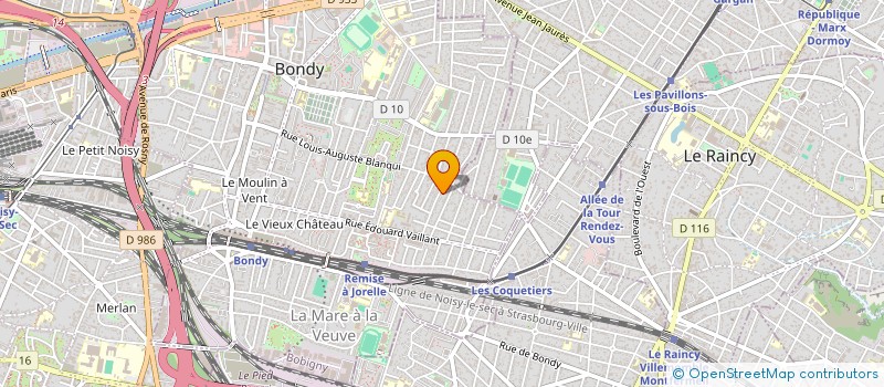 localisation de l'entreprise SCI KVRD  BONDY