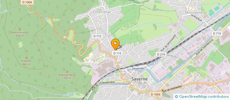 localisation de l'entreprise SCI KW@FAMILLE  SAVERNE