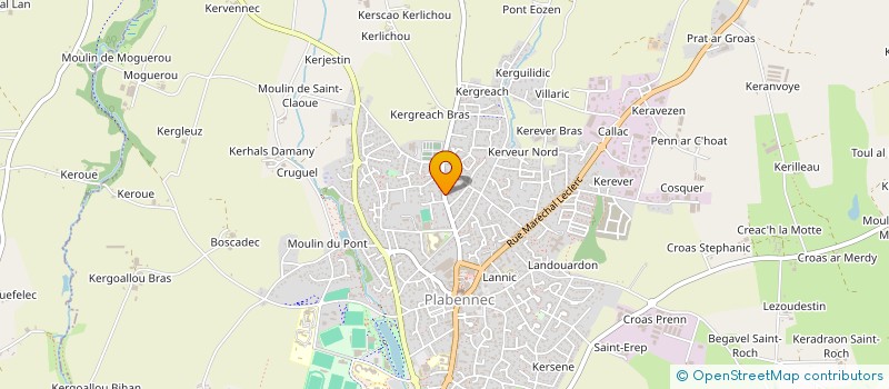 localisation de l'entreprise SCI KWARS  PLABENNEC