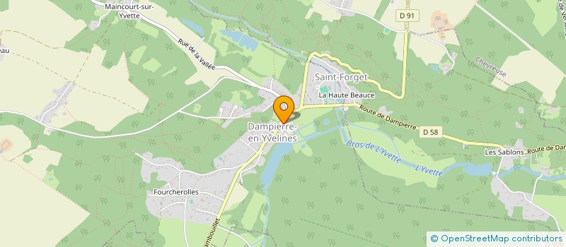 localisation de l'entreprise SCI KY DAMPIERRE à DAMPIERRE-EN-YVELINES