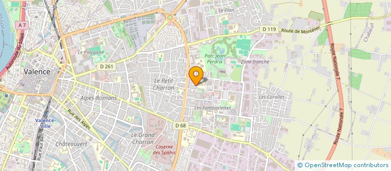 localisation de l'entreprise SCI KYA à VALENCE