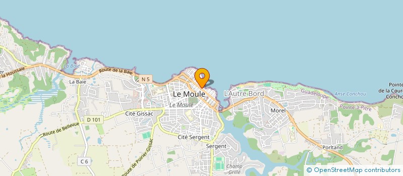 localisation de l'entreprise SCI KYEC à LE MOULE