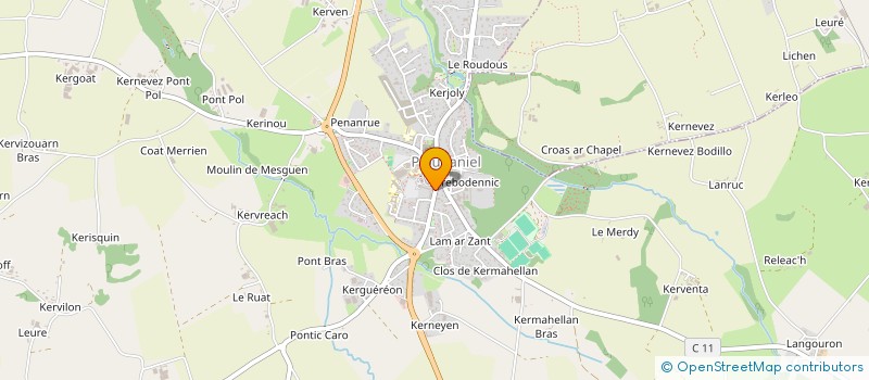 localisation de l'entreprise SCI KYLIA  TREGARANTEC