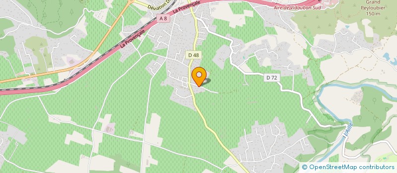 localisation de l'entreprise SCI KYLIAN 83  VIDAUBAN