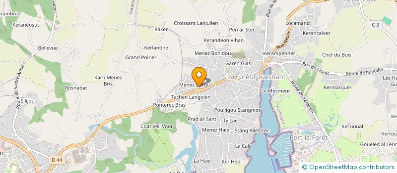 localisation de l'entreprise SCI KYLIAP  LA FORET-FOUESNANT