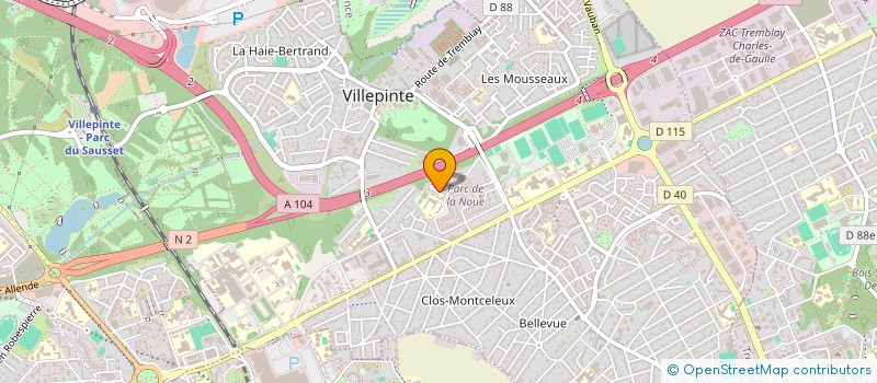 localisation de l'entreprise SCI KYM à VILLEPINTE