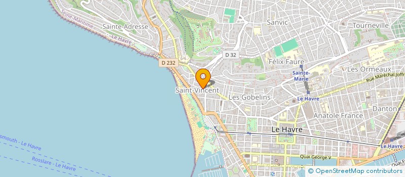 localisation de l'entreprise SCI KYM LH  LE HAVRE