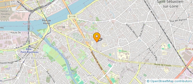 localisation de l'entreprise SCI KYMERROS à NANTES