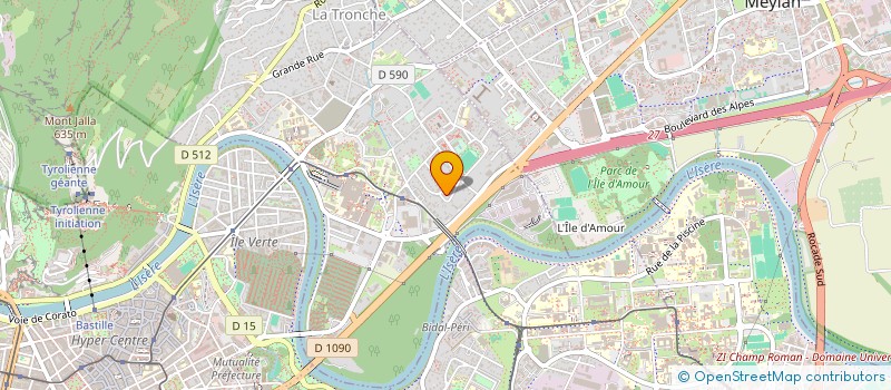 localisation de l'entreprise SCI KYOTO  LA TRONCHE