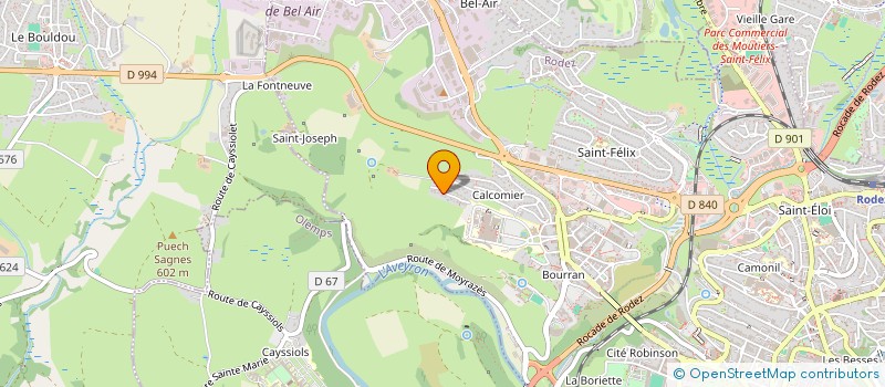 localisation de l'entreprise SCI KYRON  RODEZ