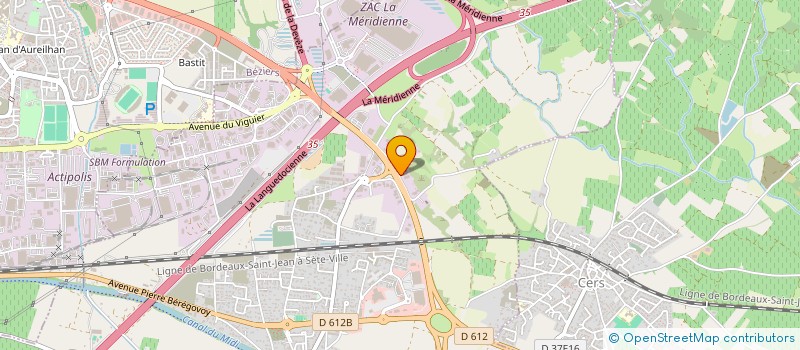 localisation de l'entreprise SCI KYS  VILLENEUVE-LES-BEZIERS