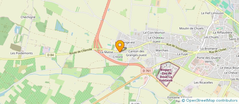 localisation de l'entreprise SCI KZO  DOUE-EN-ANJOU