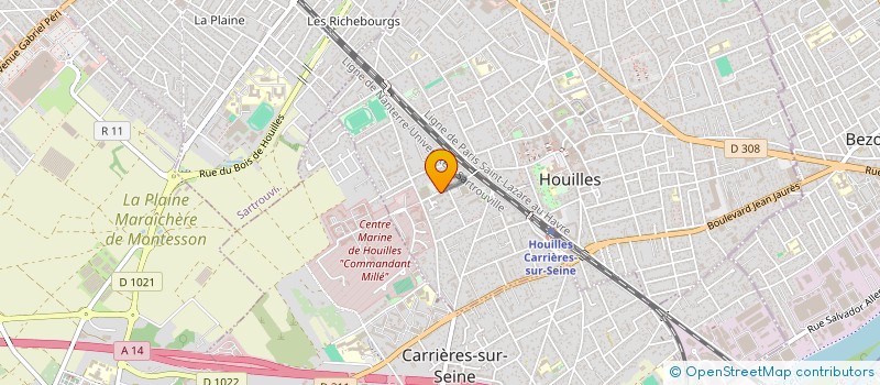 localisation de l'entreprise SCI L.4.G.L.  HOUILLES