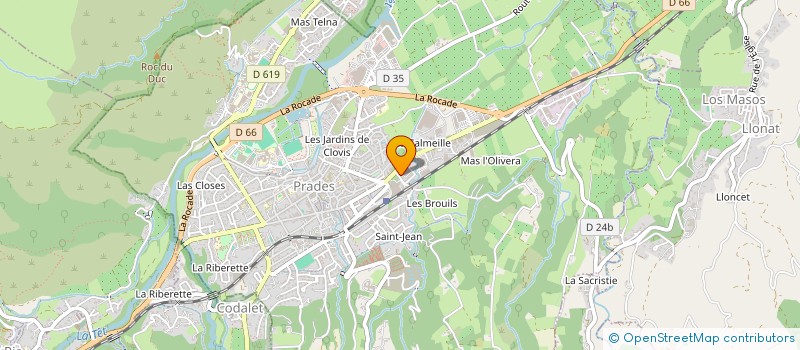 localisation de l'entreprise SCI L.A.  PRADES