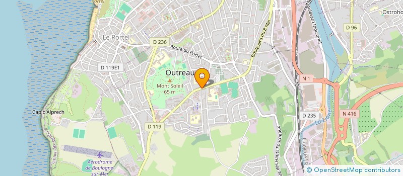 localisation de l'entreprise SCI L.A.  OUTREAU